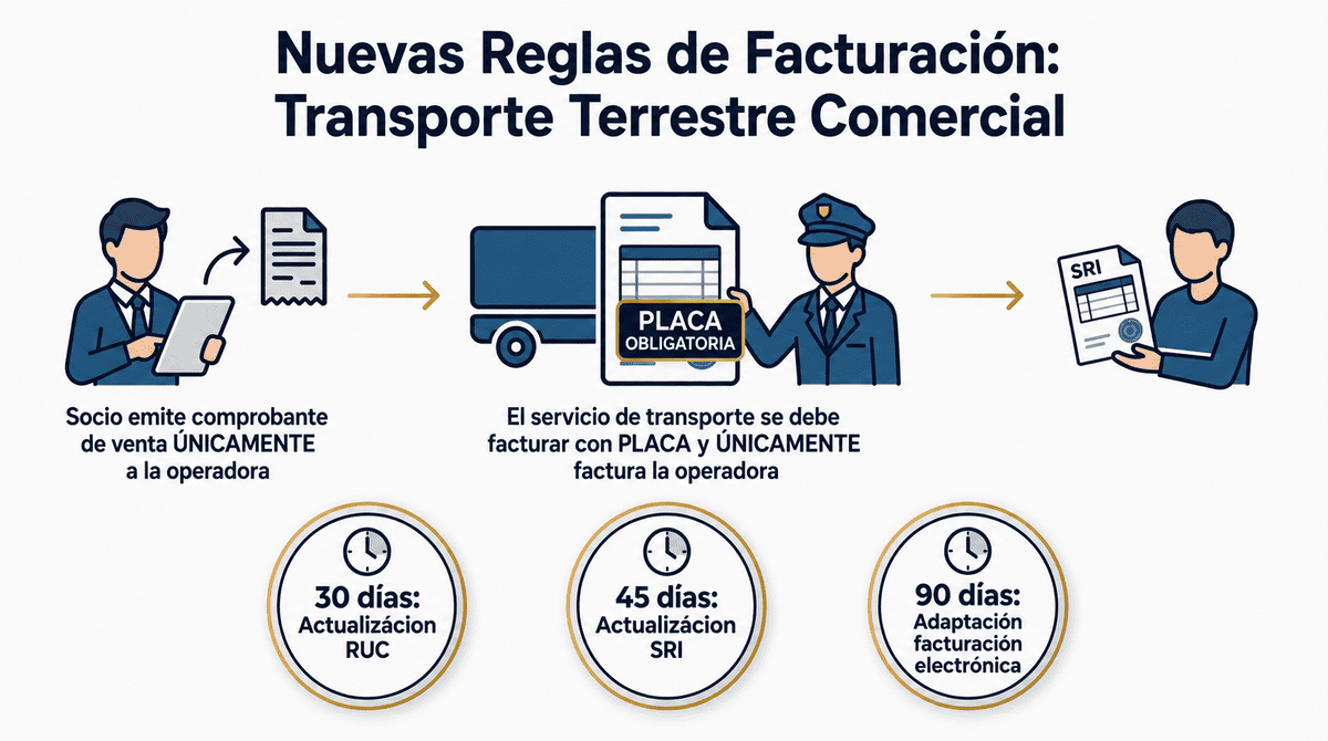 Deberes formales transporte terrestre comercial Resolución SRI NAC-DGERCGC26-00000024 con plazos y requisitos de facturación
